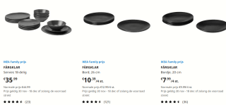 Tot 20% IKEA Family korting op eettafels en eetkamerstoelen, RIBBA fotolijsten en meer bij Ikea