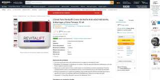 3 L'Oreal Paris Revitalift Crema de Noche 50ml por 15€