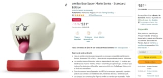 amiibo Boo Super Mario Series - Standard Edition por $531