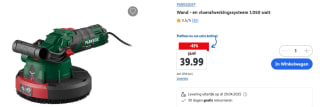 PARKSIDE® Wand - en vloerafwerkingssysteem 1.050 watt voor €39,99 in de Lidl webshop