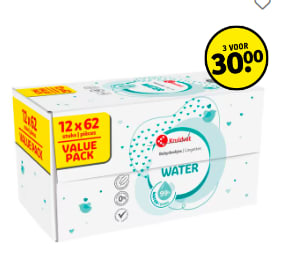 Kruidvat Lotiondoekjes 3 voordeelverpakkingen voor €30 bij Kruidvat