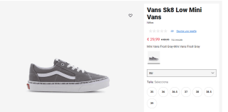 Zapatillas Vans super guapas desde solo 29,99€