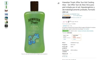 After Sun Gel Cooling Aloe marca Hawaiian Tropic de 200ml por 6,99€