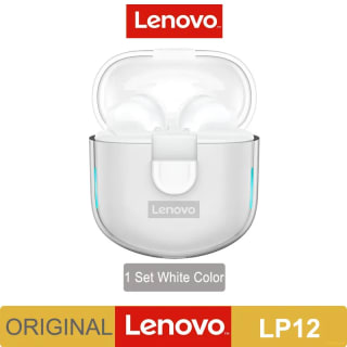 Lenovo, auriculares inalámbricos modeloLP12 blanco o negro por 11,49€