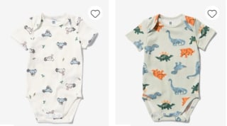 Diverse rompertjes vanaf €1,50 bij Hema