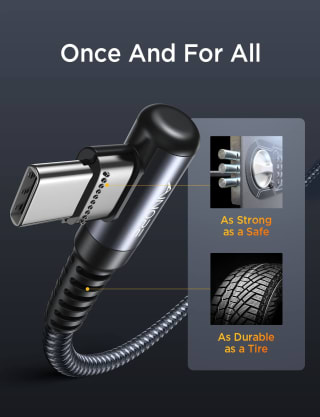 AINOPE USB C naar USB C Kabel [3A 60W, 1M+1M] voor €6,99 via Amazon