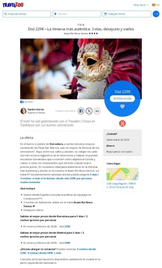 Venecia 3 días + Vuelos desde 229€.