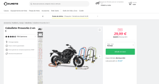 Caballete Proworks 2 en 1 XLMOTO Naranja por 29,99€