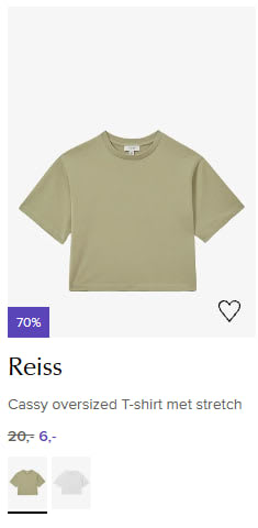 Tot 70% korting in de sale van de Bijenkorf