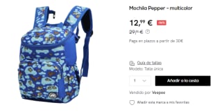 Mochila Kukuxumusu Pepper por 12.99€