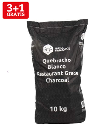 3+1 gratis op Grill Fanatics White Quebracho Restaurant Charcoal - Barbecue - 10 kg bij Petsplace