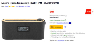 Loewe Radio. Frequentie DAB+ radio voor €99 bij Bol