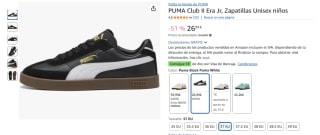 PUMA Club II Era Jr, Zapatillas Unisex niños por 26,99€