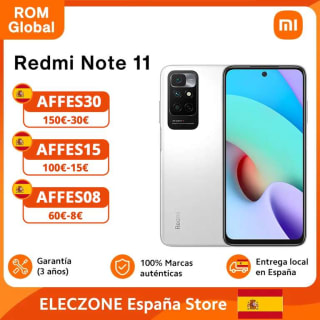 Xiaomi Redmi Note 11 4GB 128GB ROM Global, 4G, cámara Triple ia de 50MP, Helio G88, 90Hz, 5000mAh carga de 18W