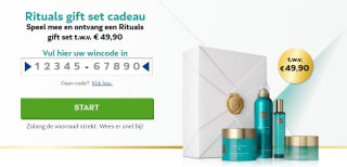 Rituals pakket t.w.v. € 49,90 gratis bij deelname Vriendenloterij