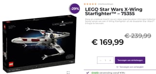 LEGO UCS X-Wing Starfighter voor €169,99 bij Brickfever