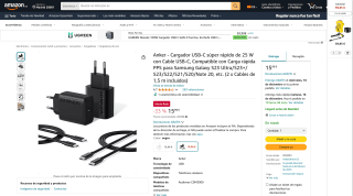 Cargador USB-C Anker 25 W por 15,99€