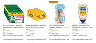 Amazon Compra 3 por el precio de 2 productos alimentación, salud y belleza