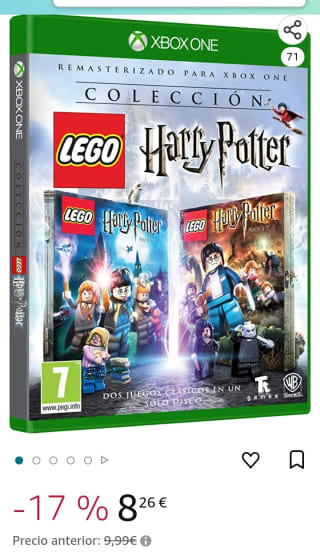 Lego Harry Potter Collection Xbox One por 8,26€.