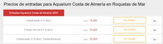 Aquarium Almería entrada desde solo 15,95€