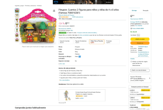 Pinypon Cuentos 2 Figuras para niños por 6€