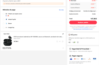 Auriculares SONY WF-1000XM5 por solo 147,86€