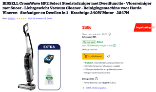 Bissell Stofzuiger - CrossWave HF2 Select met dweilfunctie voor €159 bij Bol