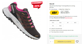 Zapatillas para Mujer Merrell Fly Strike por 49.99€