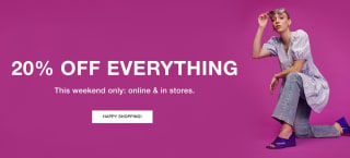 20% korting op alles bij Pieces