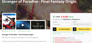 Stranger of Paradise: Final Fantasy Origin PS4 voor €9,98 bij Game Mania