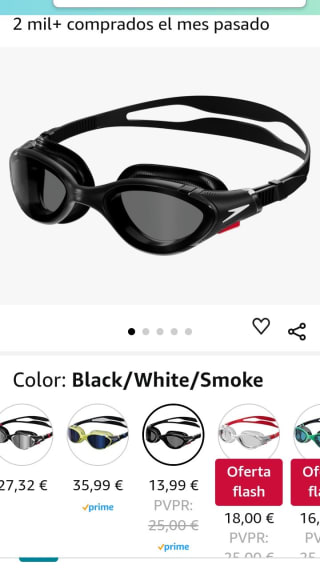 Speedo Biofuse Gafas piscina Unisex por 13,99€.