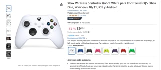 Mando Xbox Wireless Robot White por 39,99€