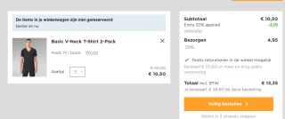 G-STAR BASE 2 PACK - T-shirt basic voor €8,40 dmv code bij G-Star