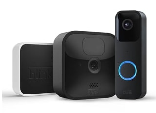 Cámara de seguridad HD inalámbrica y resistente a la intemperie, 1 cámara + Blink Video Doorbell por 70€