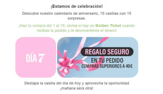 Regalo seguro con tu compra de +40€ desde perfumes  club