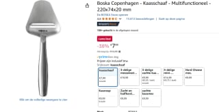 Boska Copenhagen kaasschaaf voor €7,99 met Amazon Prime