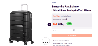 Samsonite Flux Spinner 75 Expandable voor €125 bij ibood