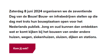 Gratis Dag van de Bouw Zaterdag 8 juni 2024