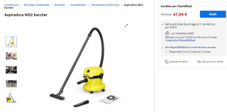 Karcher Aspiradora WD2 por solo 47,99€
