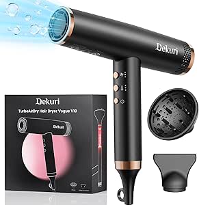 Dekuri Secador Pelo Profesional De Secado Rápido, Motor Sin Escobillas De 110,000 RPM por 39,99€