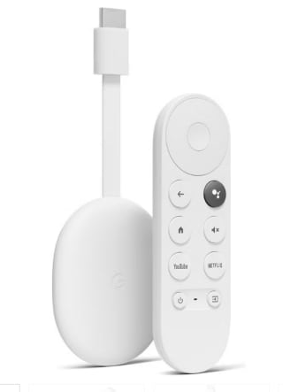 GOOGLE Chromecast 4K met Google TV - Wit voor €48,95 bij Ibood