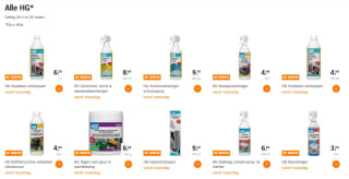 Alle HG producten 1+1 gratis bij de AH