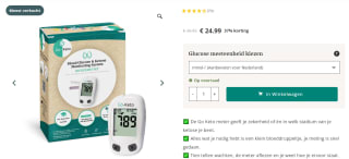 Go-Keto Glucose Ketone Meter Kickstart set voor €24,99 bij Go Keto