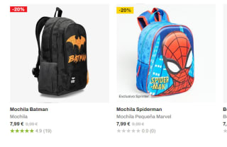 Recopilación de mochilas desde 2,99€ en Sprinter