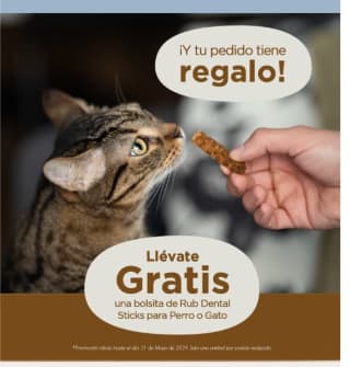 Regalo por pedido de Bolsita de Rub Dental Sticks perro o gato