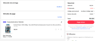 Isolate Protein CFM 2000g - MuscleFit Proteína Isolada varios sabores por 35,52€