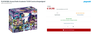Playmobil Adventures of Ayuma - Feeën Academie voor €59,90 bij Alternate