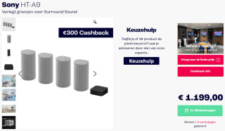 Sony HT-A9 Surround Sound voor €1199 bij SmitsArnhem