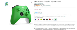 Mando inalámbrico Xbox Velocity Green por 45,99€