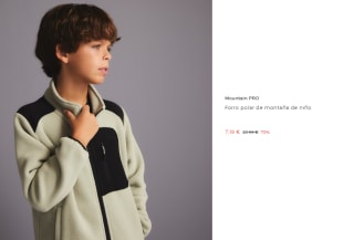 Forro polar de Trekking de Peque Mountain PRO por 7.19€